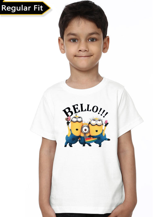 Bello Kids Unisex White Tee
