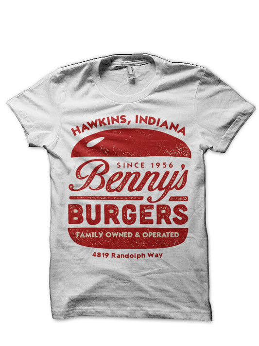 Bennyâ€™s Burgers â€“ Hawkins, Indiana T-Shirt