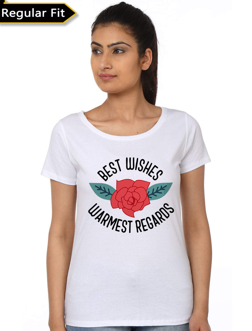 Best Wishes Half Sleeve Girlâ€™s T-Shirt