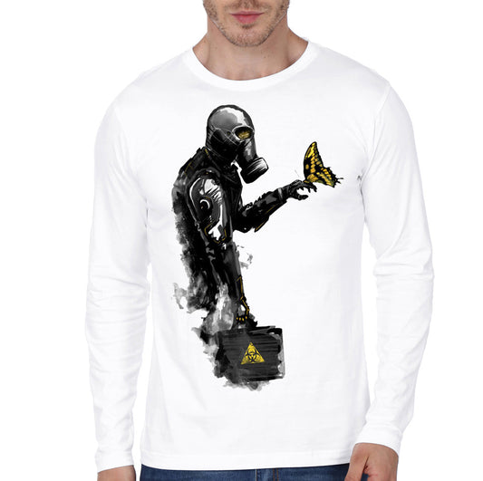 Biohazard White Full Sleeve Tee (Grey Available)