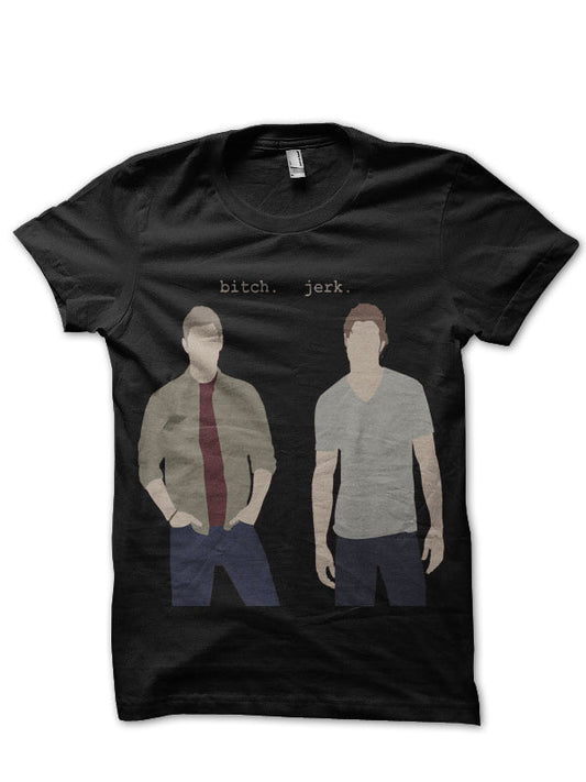 Bitch Jerk Supernatural Black T-Shirt