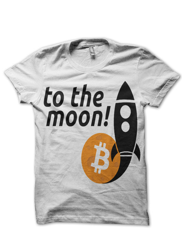 Bitcoin To The Moon Black T-Shirt