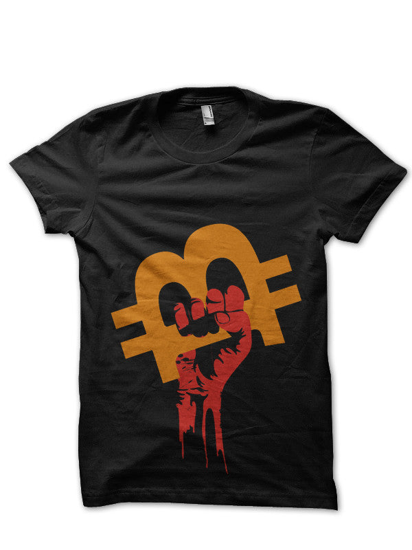 Bitcoin Bandit Black T-Shirt Style001