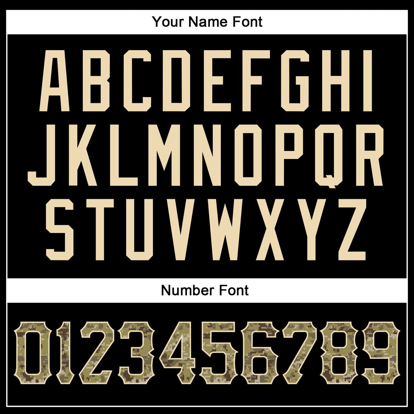 Custom Black Camo-City Cream Authentic Baseball Jersey