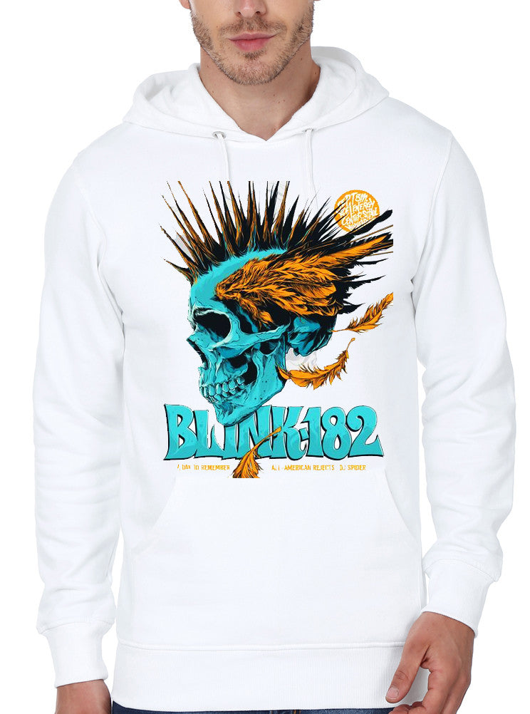 Blink 182 White Hoodie Style001