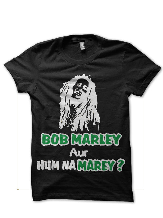 Bob Marley Hum Na Mare Black T-Shirt