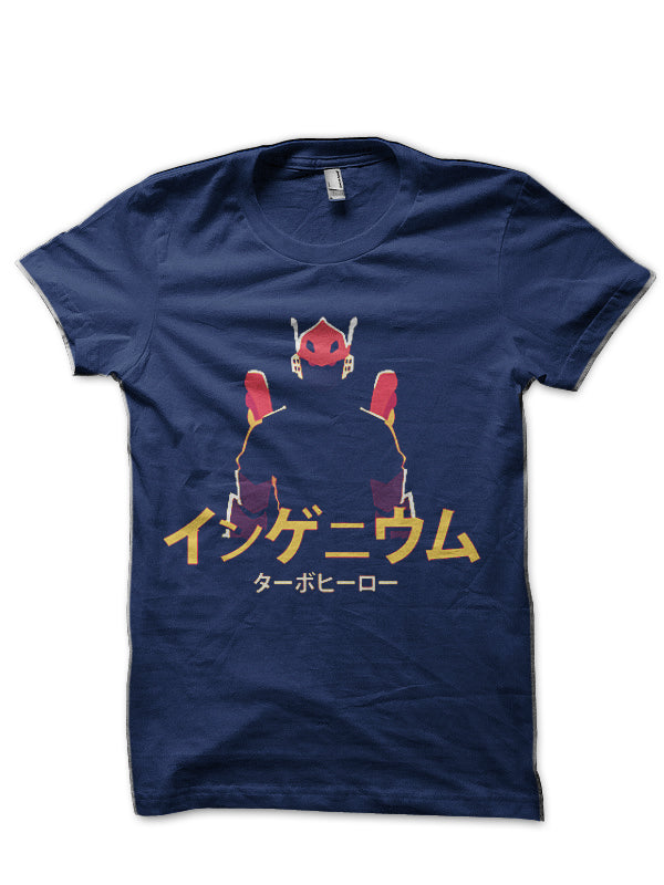 Boku No Hero Tenya Ingenium Half Sleeve Navy Blue T-Shirt