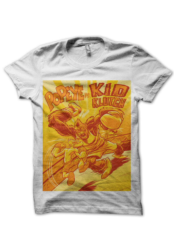 Boxer Popeye White Tee