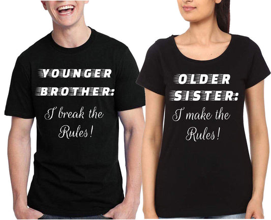 Brother Sister Black T-Shirt