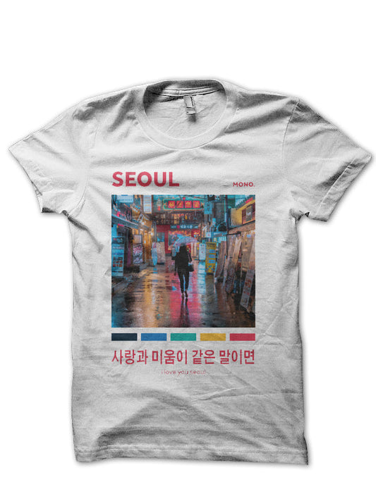 Bts Half Sleeve White T-Shirt