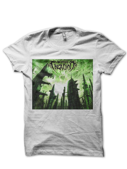 Beyond Creation Half Sleeve White T-Shirt