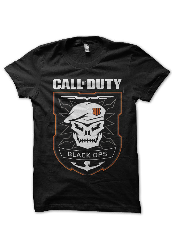 Call of Duty Black Half Sleeve T-Shirt