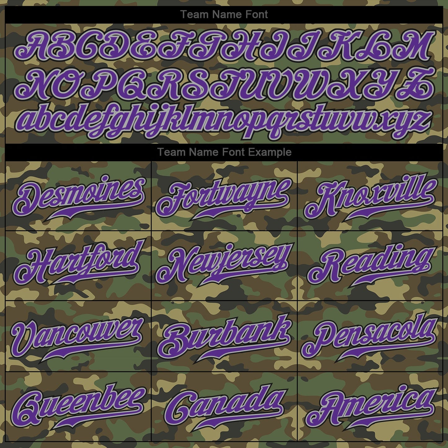 Custom Camo Purple-Black Authentic Salute To Service Baseball Jersey