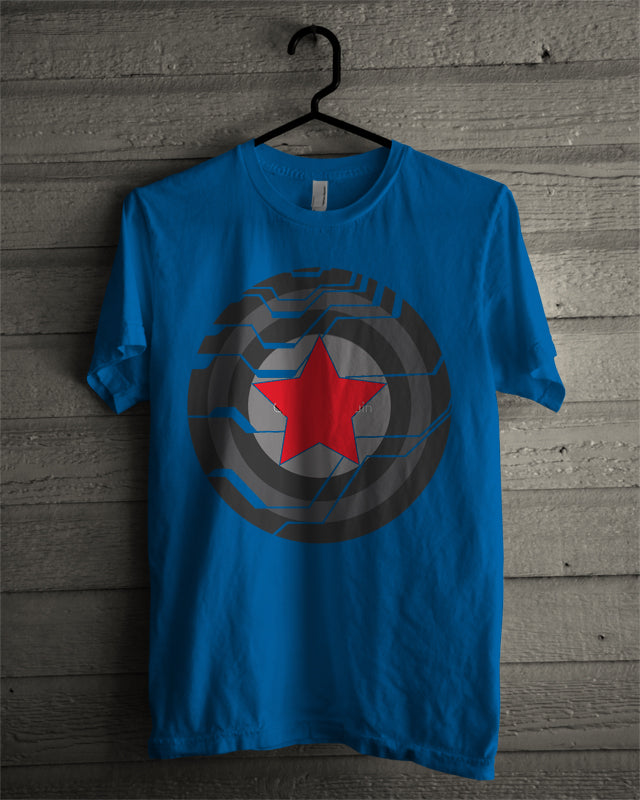 Captain America Blue Tee Style002