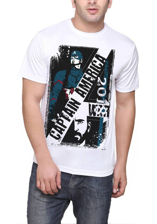Captain America White T-Shirt