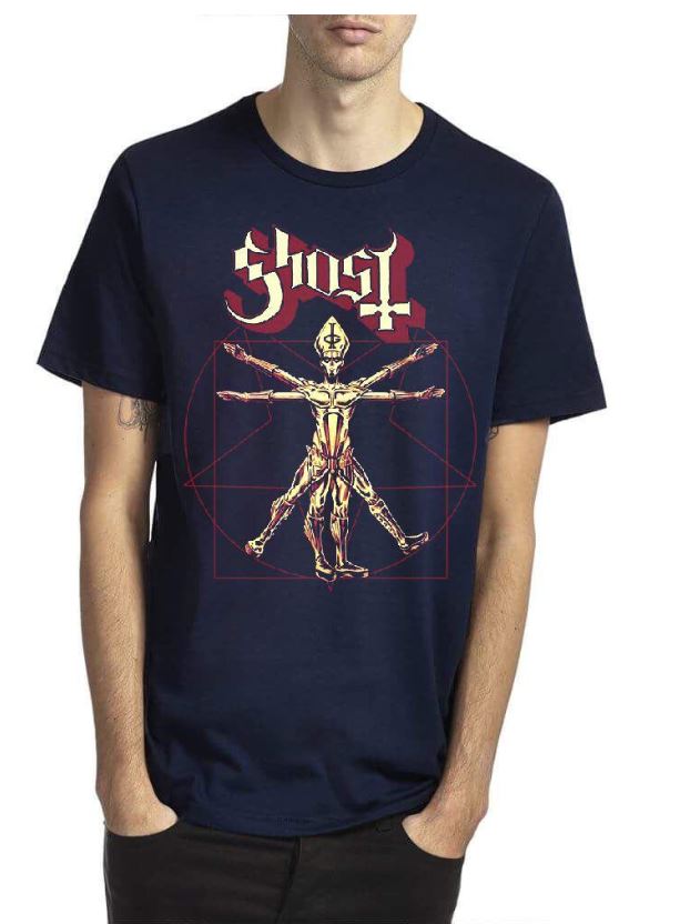 Ghost BC Band Navy Blue T-Shirt