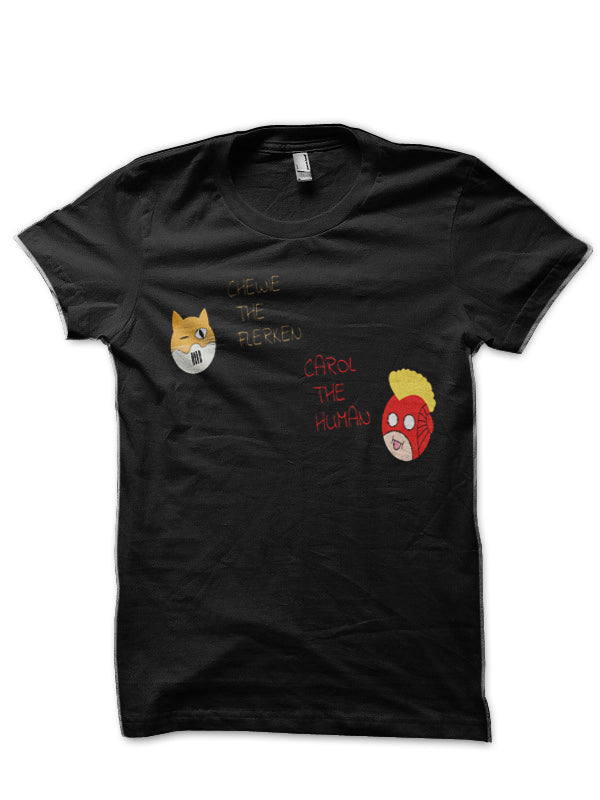 Carol And Chewie Black T-Shirt