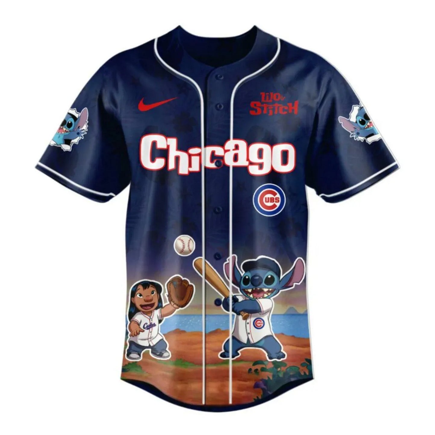 Chicago Cubs X Lilo &amp; Stitch Limited Edition Baseball Jersey
