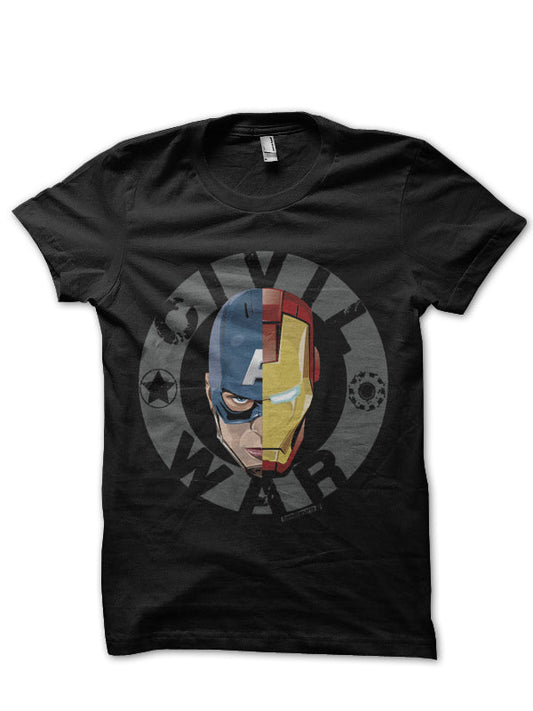 Civil War Black Tee Style006