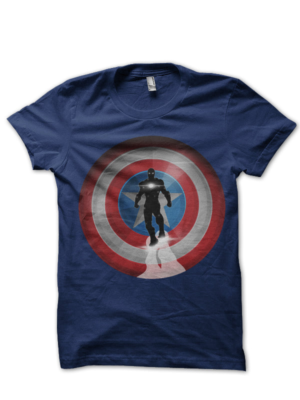 Civil War Navy Blue Tee Style002