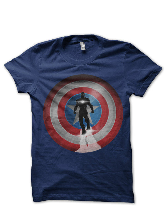 Civil War Navy Blue Tee Style002