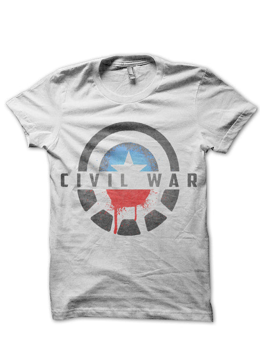 Civil War White Tee Style002