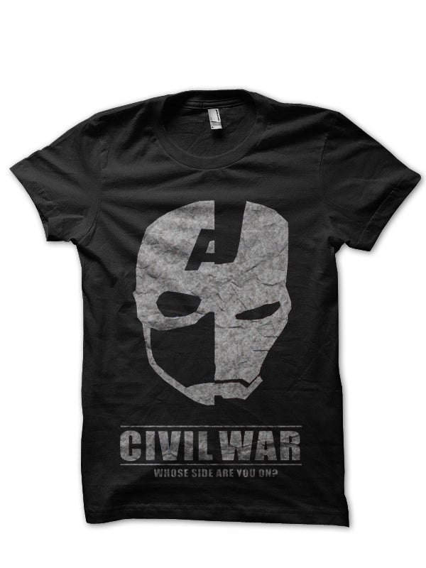 Civil War Black Tee Style003