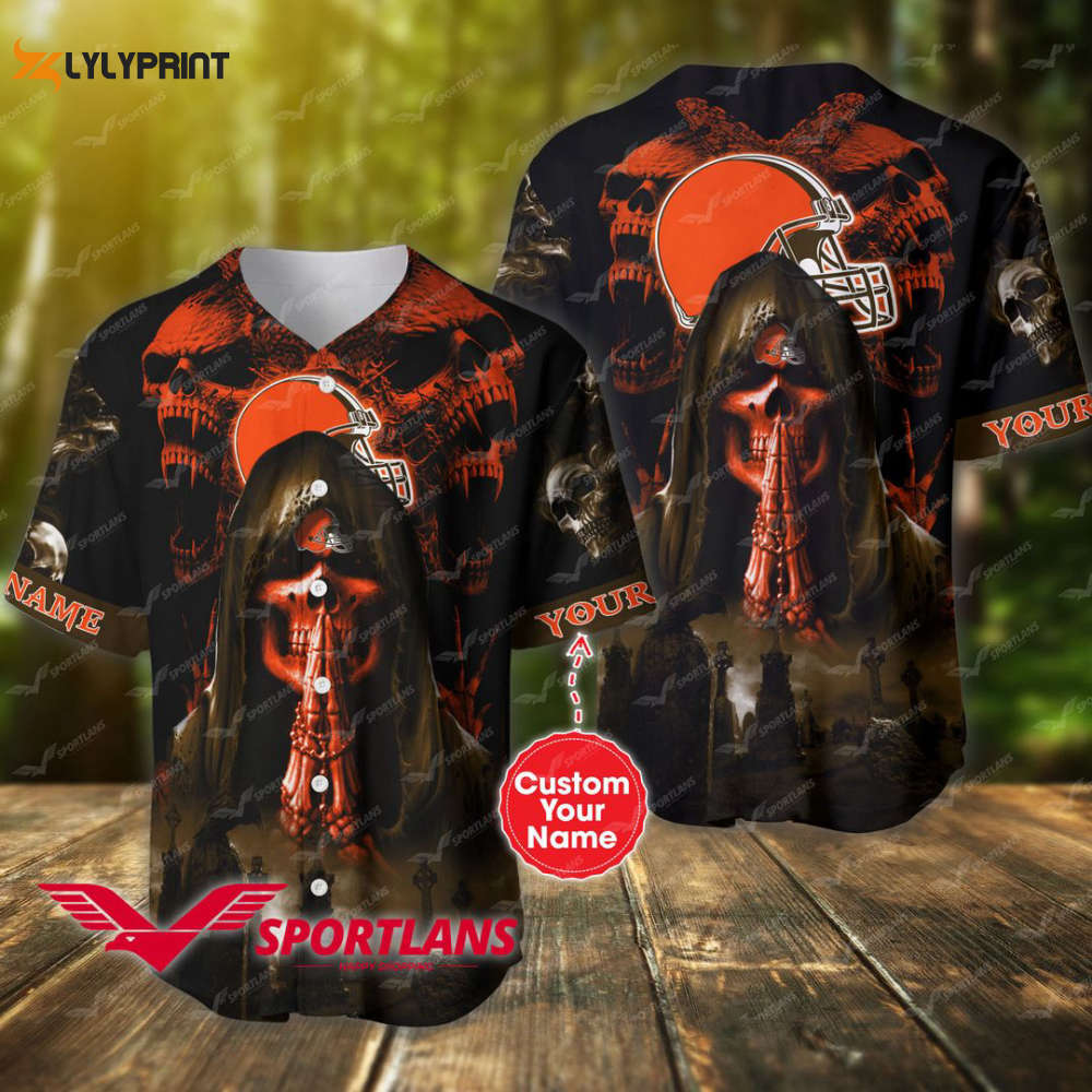 Cleveland Browns Personalized Baseball Jersey - lylyprint.com