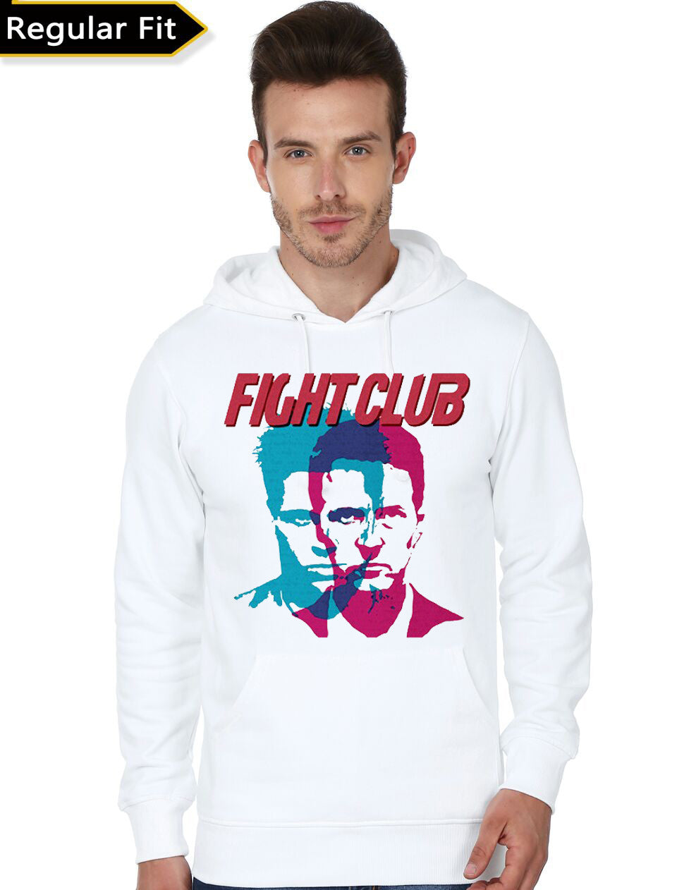 Fight Club Poster White Hoodie