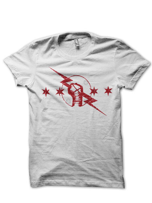 Cm Punk Half Sleeve White T-Shirt