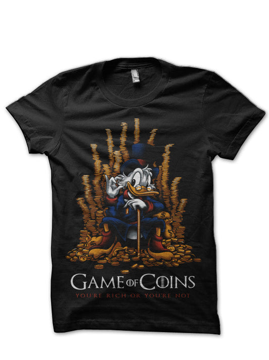 Game of Coins Black T-Shirt