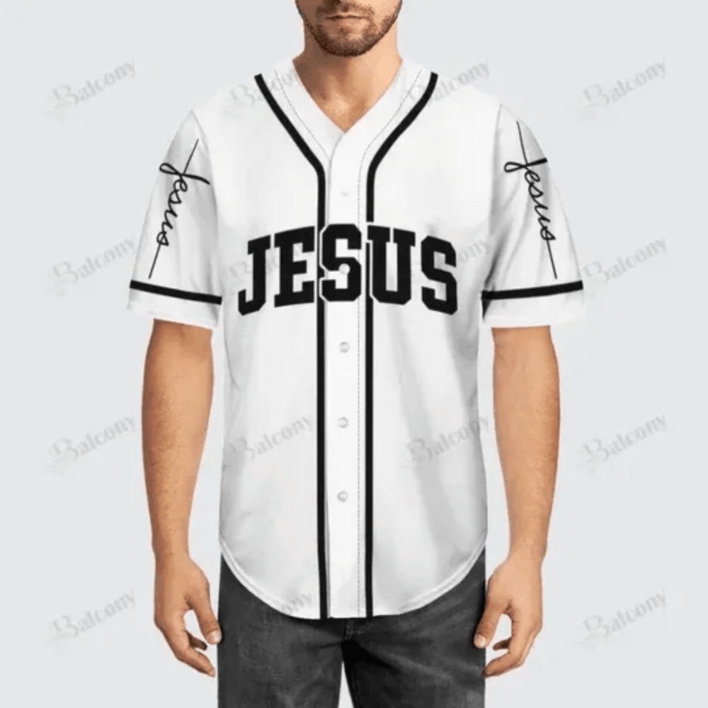 Colorful Jesus I Feel In Love Baseball Jersey Adult Unisex S-5XL Full Size - Aopprinter