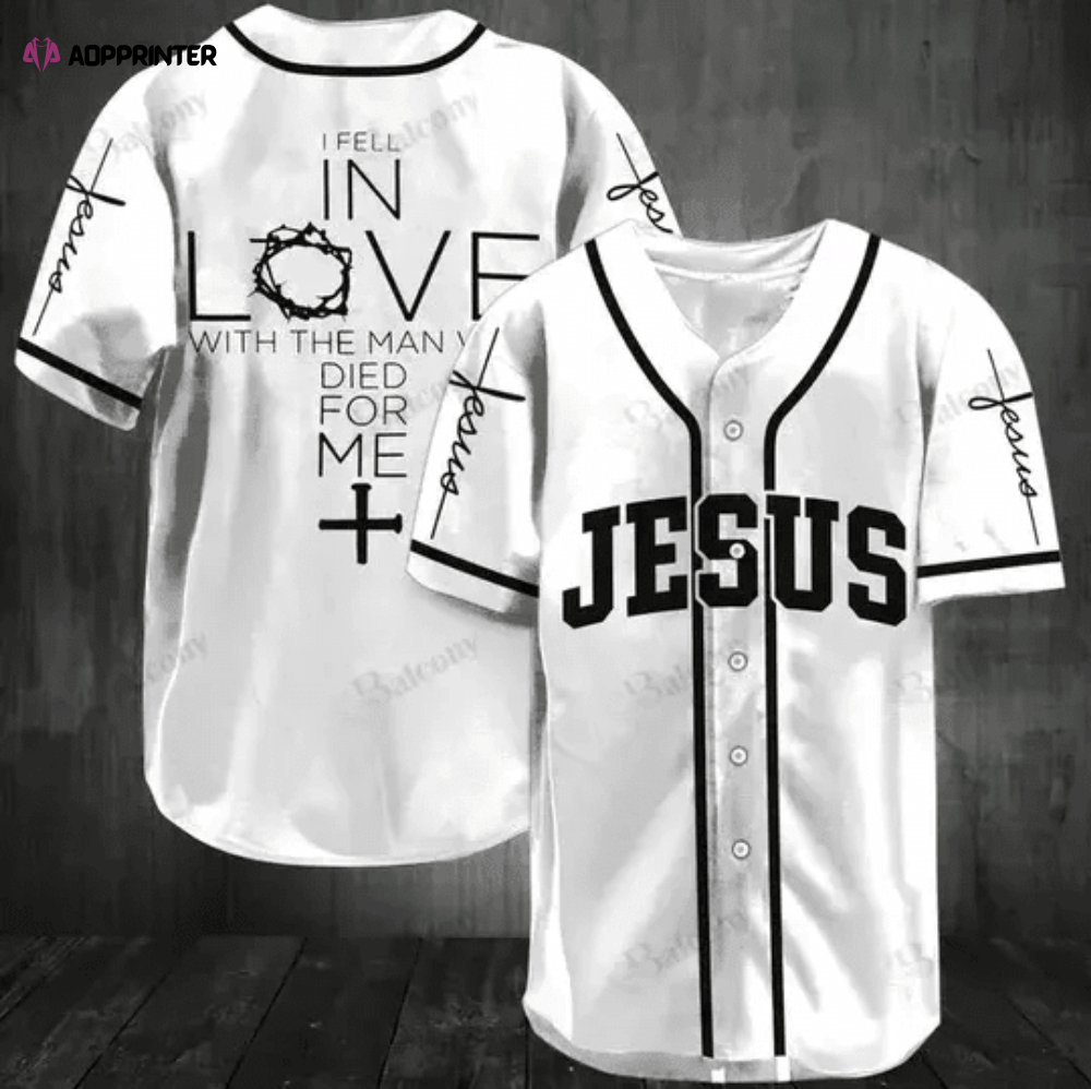 Colorful Jesus I Feel In Love Baseball Jersey Adult Unisex S-5XL Full Size - Aopprinter