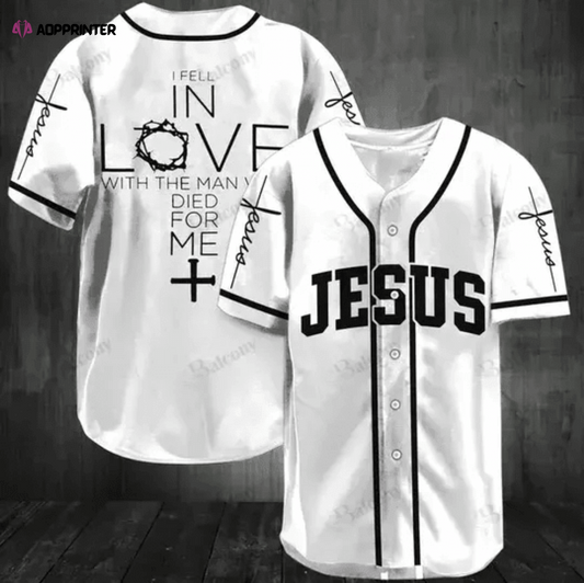 Colorful Jesus I Feel In Love Baseball Jersey Adult Unisex S-5XL Full Size - Aopprinter