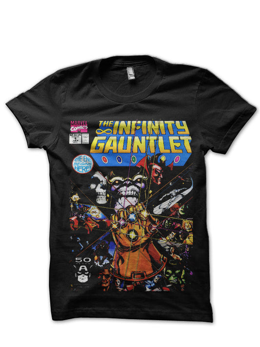 Infinity Gauntlet Black T-Shirt Style001