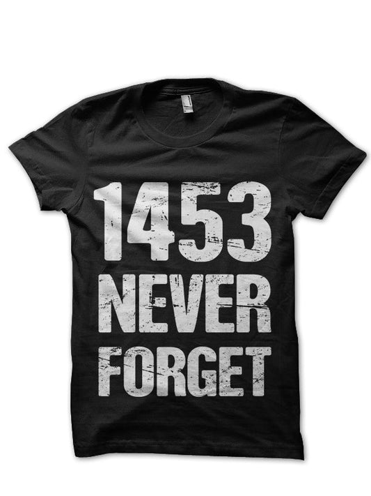 Constantinople 1453 Byzantine Empire Black T-Shirt