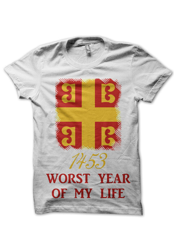 Constantinople 1453 Byzantine Empire White T-Shirt