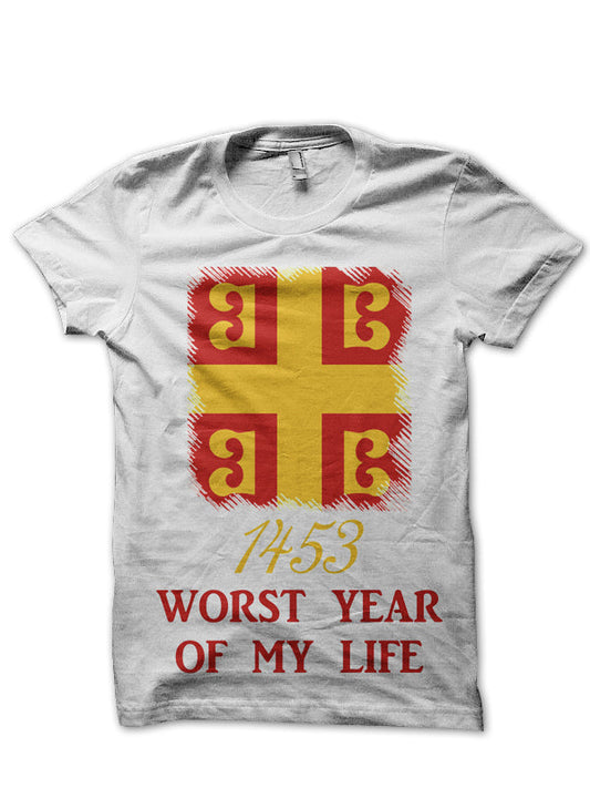 Constantinople 1453 Byzantine Empire White T-Shirt