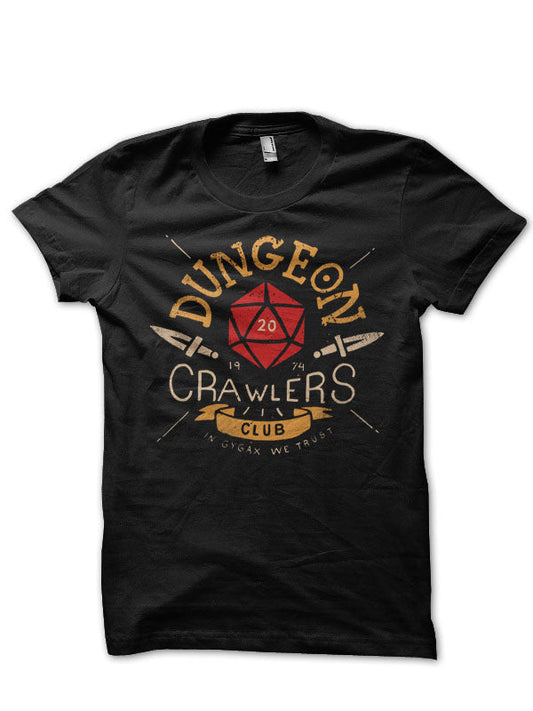 Dungeon Crawlers Club Black T-Shirt