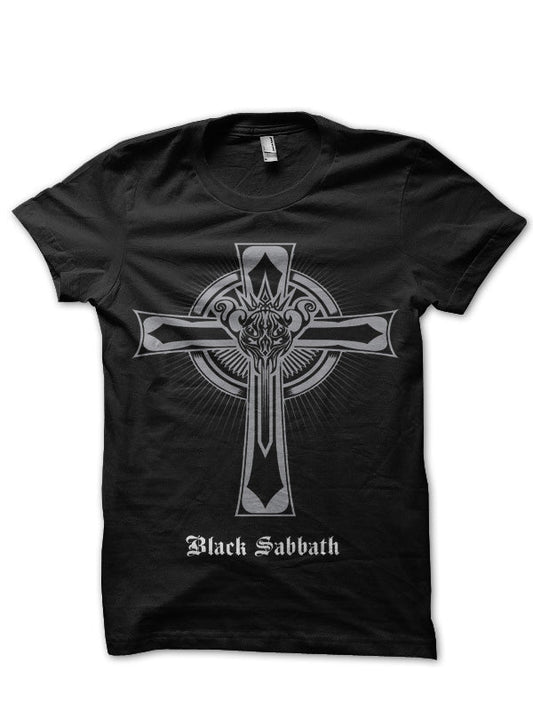 Cross Sabbath Logo Black T-Shirt
