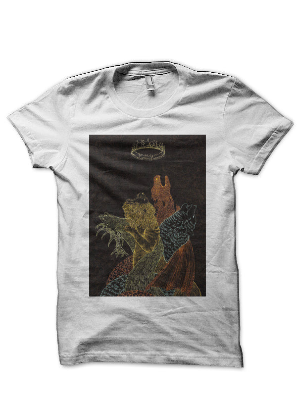 Game Of Thrones White Half Sleeve T-Shirt Style005