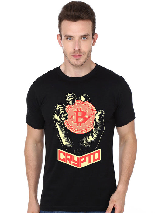 Cryptocurrency Black T-Shirt Style001