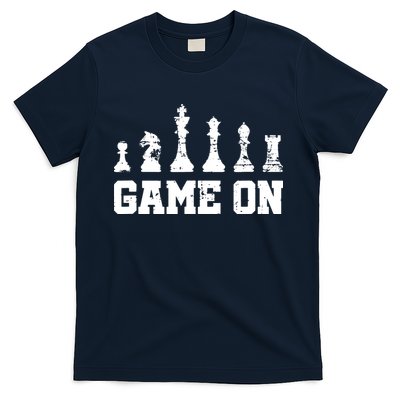 Chess Themed Chess Players With Chess Pieces Game On T-Shirt