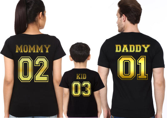 Family Black T-Shirt Style001