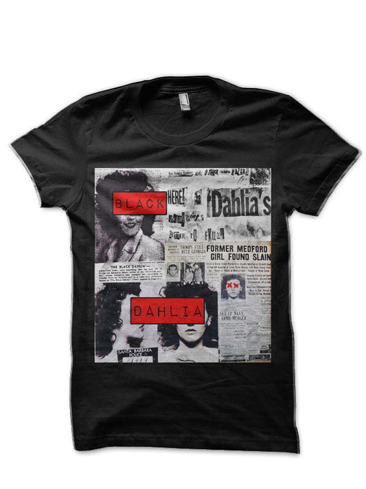 Black Dahlia Half Sleeve T-Shirt Style004