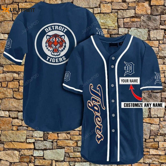 Detroit Tigers Personalized Baseball Jersey - lylyprint.com