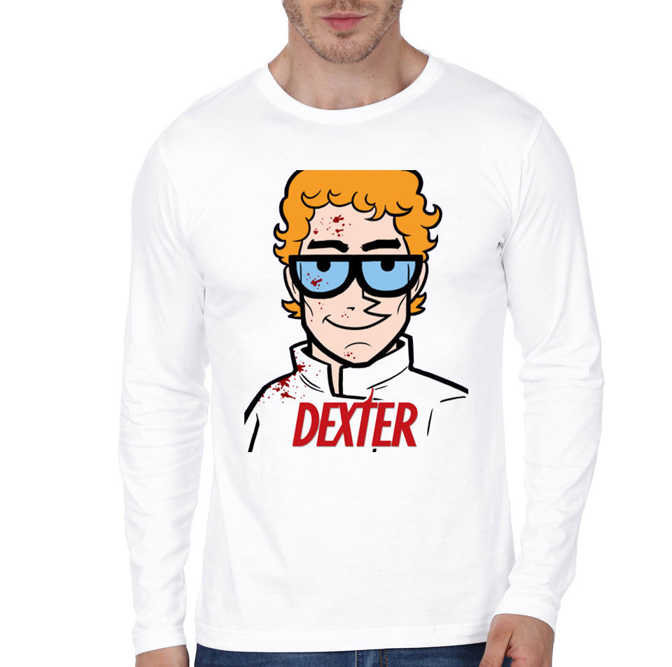 Dexter White Full Sleeve Tee
