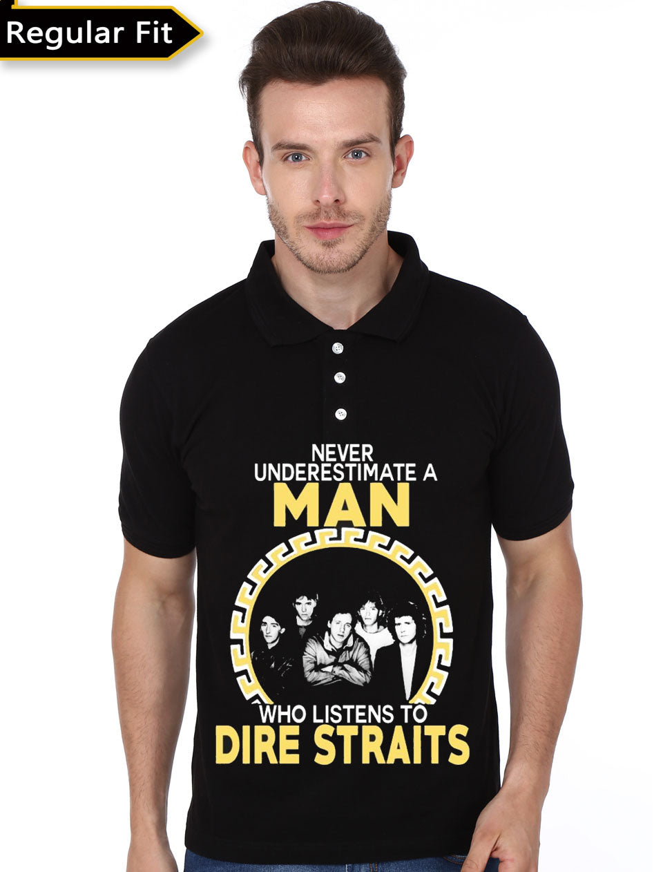 Dire Straits Black Polo T-Shirt
