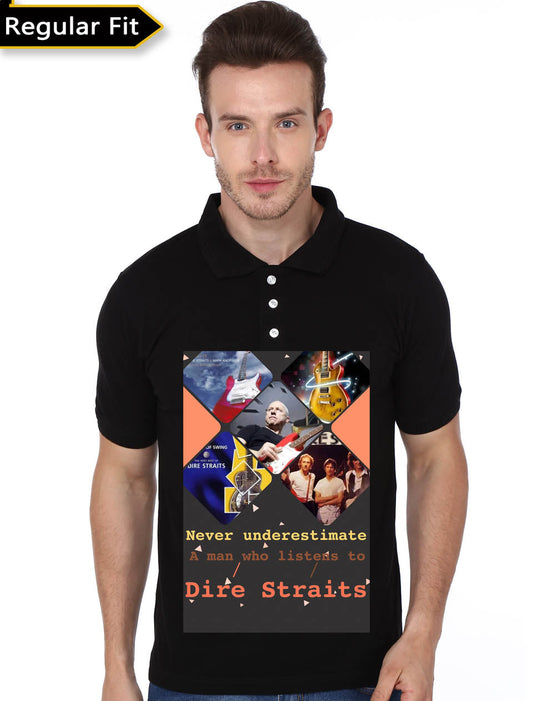 Dire Straits Polo Black Tee