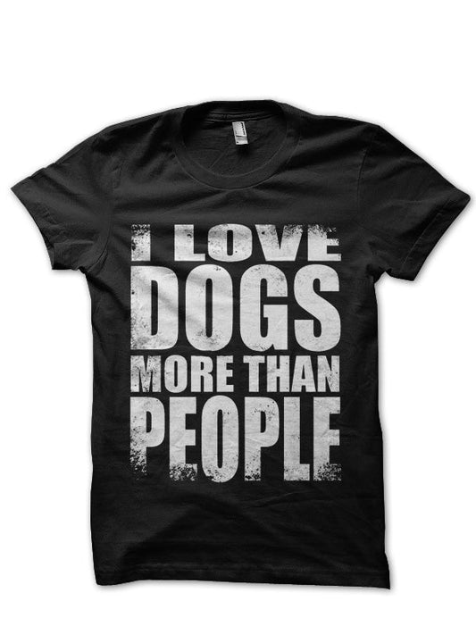 Dog Lover Black Tee